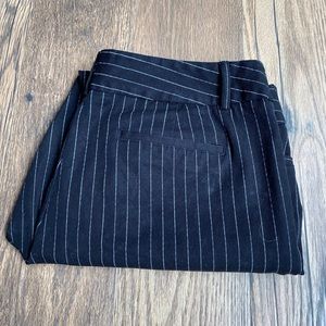 Apt 9 Torie black/white pinstriped crop dress pants. Size 18. 25” inseam